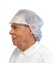 Mütze mit Schirm und Haarnetz