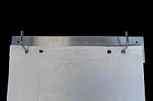 Edelstahl-Halterung für PE-Schürzen